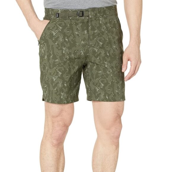 prAna Stretch Zion Hybrid Shorts in Evergreen Camo Size 40/10 - Picture 1 of 11